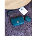 Knockoff CHANEL Flap Bag Lambskin&Gold-Tone Metal AS1094 blue HY631tU76