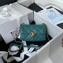 Knockoff Chanel Flap Shoulder Bag Original leather AS2633 green HY4421Ez66