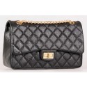 Knockoff Chanel Jumbo Classic Flap Bag Black Calfskin Leather A28668 Gold HY597yN38