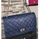 Knockoff Chanel Jumbo Classic Flap Bag Black Original Calfskin Leather CHA6212 Blue HY8142iV87