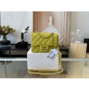 Knockoff Chanel MINI Flap Bag Original Sheepskin Leather 1115 Lemon HY7939eF76