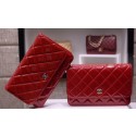 Knockoff Chanel mini Flap Bag Patent Leather A33814C Red HY21436tU76