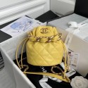 Knockoff chanel mini Lambskin tote AS2390 yellow HY8262yN38
