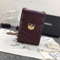 Knockoff Chanel Original Clutch with Chain A81226 Calfskin & Gold-Tone Metal A81226 Burgundy HY15040Bt18