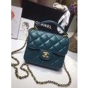 Knockoff Chanel small tote bag 8817 blue HY17064eF76