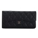 Knockoff Chanel Tri-Fold WalletCannage Pattern A2619 Black HY19023WW40