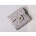 Knockoff Chanel Wallet Calfskin Leather A49639 Gray HY17437yK94
