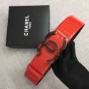Knockoff Chanel Wide leather belt with 53 mm CC4270 red HY19262yK94
