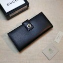 Knockoff Gucci Calf leather Wallet 337335 black HY9391tU76