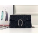 Knockoff Gucci Dionysus GG velvet small shoulder bag 400249 black HY14467yN38