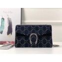 Knockoff Gucci Dionysus GG velvet small shoulder bag 400249 blue HY1734eF76