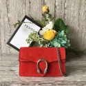 Knockoff Gucci Dionysus Suede Leather Mini Shoulder Bag 476432 Red HY13737yN38