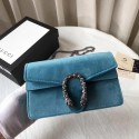 Knockoff Gucci Dionysus Velvet Super mini Bag 476432 Green HY27078JF45