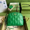 Knockoff Gucci GG Matelasse leather shoulder bag 702229 Bright green HY15474vf92