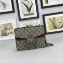 Knockoff Gucci Mini Dionysus GG Canvas Shoulder Bag 421970 Wine HY3315Lg61