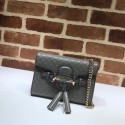 Knockoff Gucci Mini leather bag 449636 grey HY3882yN38