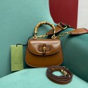 Knockoff Gucci Mini top handle bag with Bamboo 686864 brown HY20522fY84