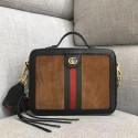 Knockoff Gucci Ophidia small shoulder bag 550622 brown suede HY21817yK94