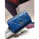 Knockoff High Quality Chanel Original Leather Shoulder Bag Blue A80982 Gold HY19556FA65