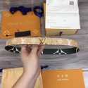 Knockoff High Quality Louis Vuitton Leather Belt M0204W 30MM HY8222Lg12