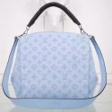 Knockoff Louis Vuitton Calfskin Leather Babylone PM M50031 Blue HY8470Bt18