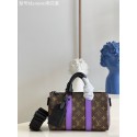 Knockoff Louis Vuitton Monogram Canvas KEEPALL BANDOULIERE 25 M20900 purple HY25593WW40