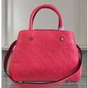 Knockoff Louis Vuitton Monogram Empreinte MONTAIGNE BB Bag M50665 Rose HY11721Ez66