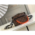 Knockoff Louis Vuitton Original Monogram Canvas Zipper Clutch bag M68906 black&brown HY3691Ez66