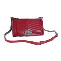 Le Boy Chanel Flap Shoulder Bag Original Leather CF67086 Burgundy HY18315Wi77