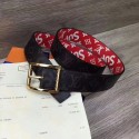 Louis Vuitton 40mm Monogram Belt M5898 Gold HY1351RX32