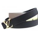 Louis Vuitton Belt LV2051 Black Gold HY16538pA42
