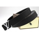 Louis Vuitton Belt LV2051 Black Silver HY633Xw85