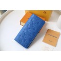 Louis Vuitton BRAZZA WALLET M80592 blue HY12288Pu45