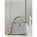 Louis Vuitton CAPUCINES BB M48865 gray Mink hair HY9115vK93