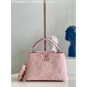 Louis Vuitton CAPUCINES BB M48865 pink Mink hair HY11076ED90