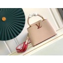 Louis Vuitton CAPUCINES BB M59266 Eggshell&Lie de Vin Red HY18640KX51