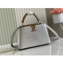 Louis Vuitton CAPUCINES BB M59266 silver HY9814Oj66