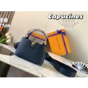 Louis Vuitton CAPUCINES PM Original Python Leather N80041 Navy HY14566uT54