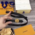 Louis Vuitton CIRCLE 20MM REVERSIBLE BELT M0053U black HY5360Ag46