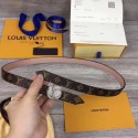 Louis Vuitton CIRCLE 20MM REVERSIBLE BELT M0053UB pink HY8727gN72