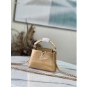 Louis Vuitton crocodile skin CAPUCINES MINI M81190 gold HY15485lU52