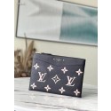 Louis Vuitton DAILY POUCH M81292 Black & Beige HY6711HW50