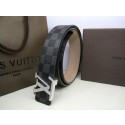 Louis Vuitton Damier Graphite Canvas Belt LV2050 Silver HY9218AM45