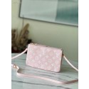 Louis Vuitton DOUBLE ZIP POCHETTE M81429 Candy Pink HY22226xa43