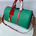 Louis Vuitton Epi Leather Keepall SUPREME 45CM M45419 with Shoulder Strap green HY4138lq41