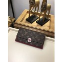 Louis vuitton flore wallet Original leather 64586 rose HY21154HB29