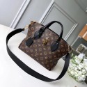 Louis vuitton FLOWER ZIPPED TOTE BB M44351 black HY4095nS91