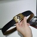 Louis Vuitton Leather Belt 38MM M0199 Black HY26151zd34