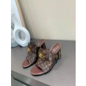 Louis Vuitton Monogram Canvas 7CM Or 10CM heels Slipper LV23017 HY3188Xw85