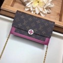 Louis Vuitton Monogram Canvas FLORE Chain Wallet M67404 Lie De Vin HY6010nU55